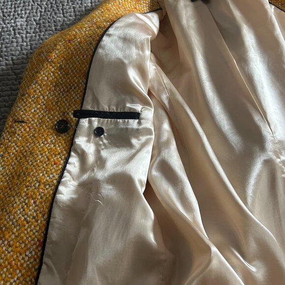 J. Crew Yellow Tweed Coat - Picture 11 of 14
